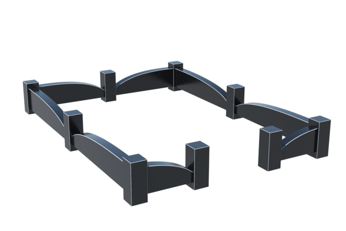 Цоколи на могилу в Октябрьске | Цоколь на могилу №0038