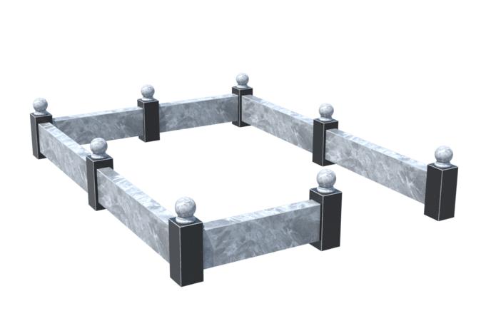 Цоколи на могилу в Октябрьске | Цоколь на могилу №0031