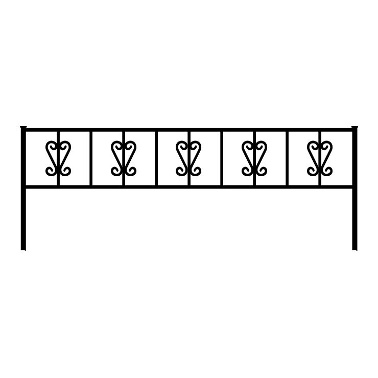 Металлические оградки, столы, скамейки в Октябрьске | Оградка №8