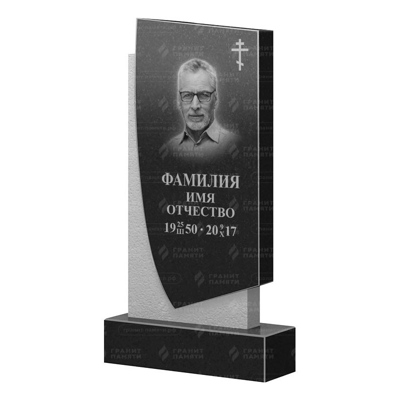 Памятники из гранита вертикальные в Октябрьске | Гранитный памятник ФГ-075