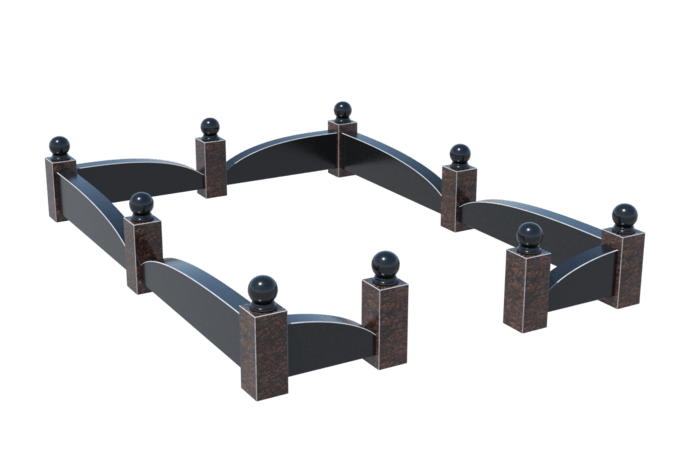 Цоколи на могилу в Октябрьске | Цоколь на могилу №0044