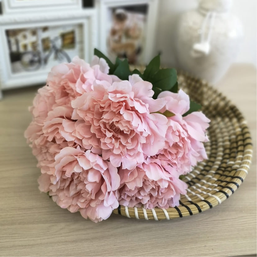 Искусственные цветы в Октябрьске | Цветы искусственные «Пионы», розовые, букет