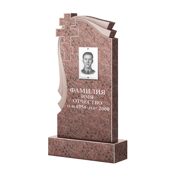 Гранитные памятники в Октябрьске | Памятник из гранита Розалия Pink ФГЦ-081