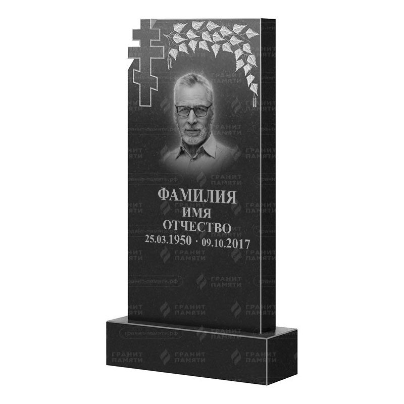 Памятники из гранита с деревом в Октябрьске | Гранитный памятник ФГ-202