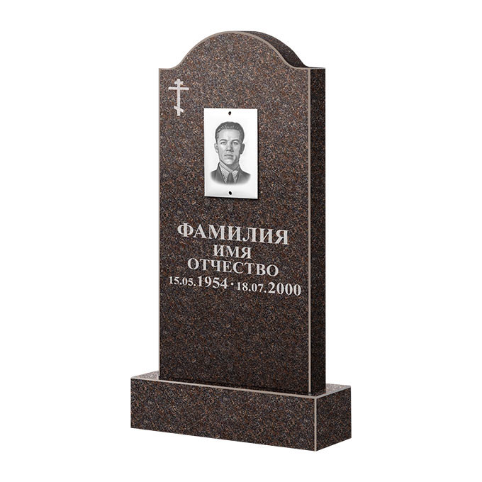 Памятники из цветного гранита в Октябрьске | Памятник из гранита Карел Brown ФГЦ-012