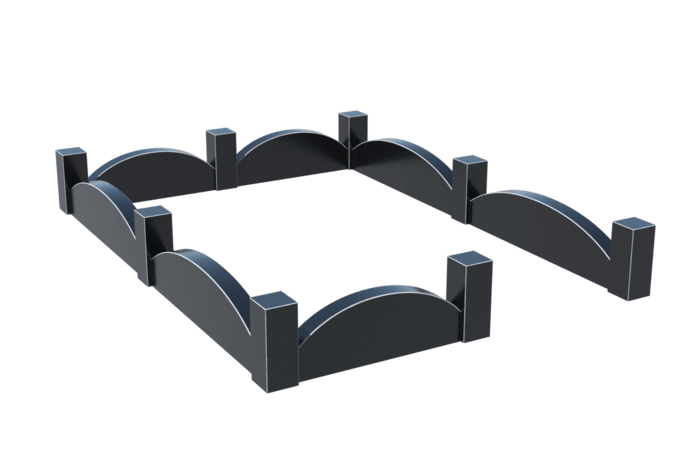 Цоколи на могилу в Октябрьске | Цоколь на могилу №0001