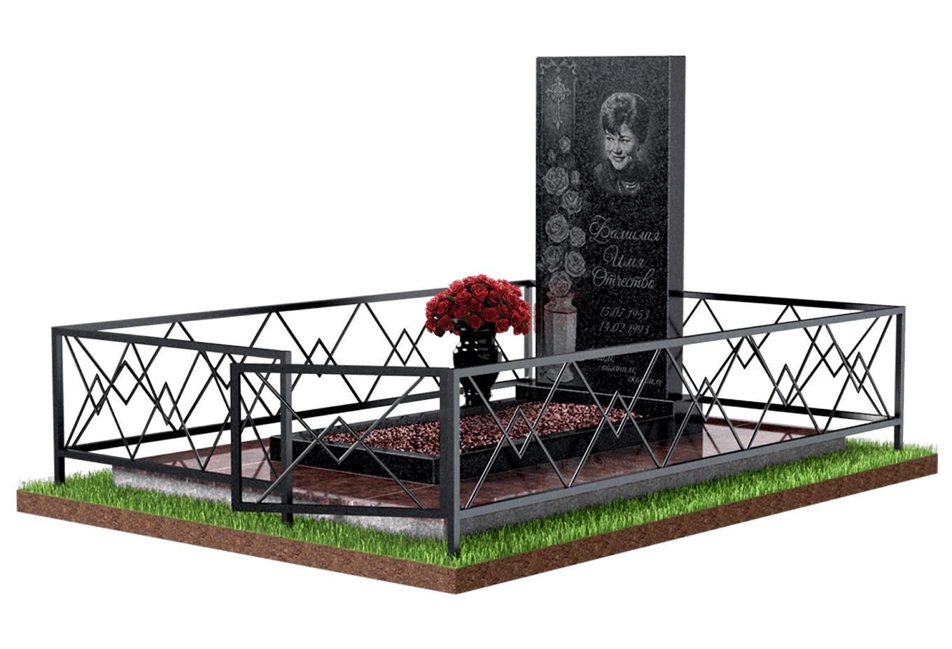 Благоустройство захоронения в Октябрьске