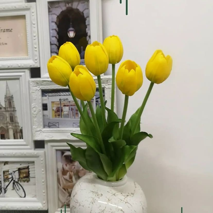 Искусственные цветы в Октябрьске | Цветы искусственные «Тюльпаны», желтые, букет