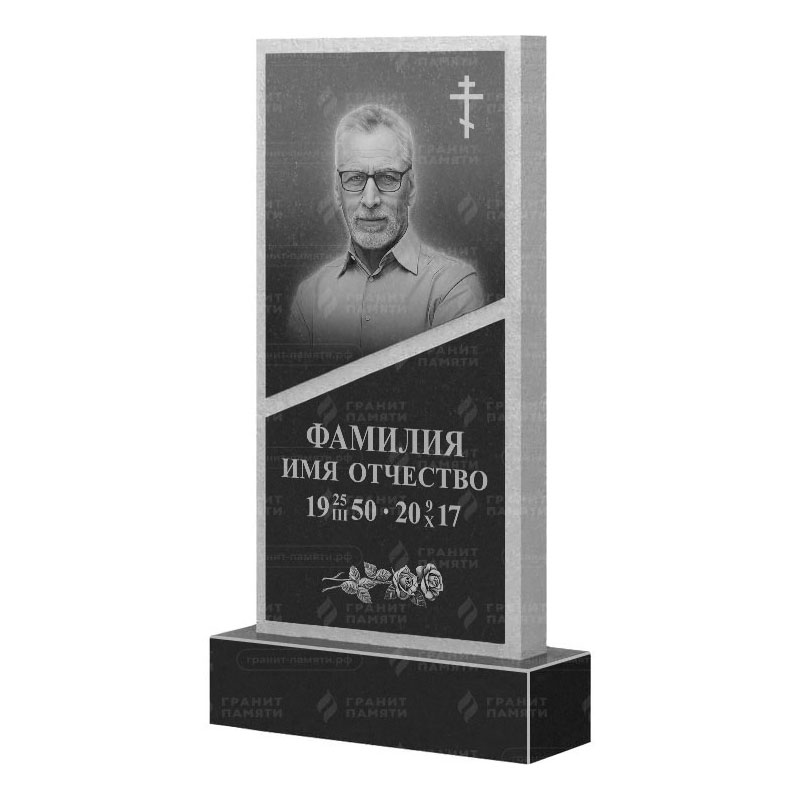 Памятники из гранита вертикальные в Октябрьске | Гранитный памятник ФГ-164