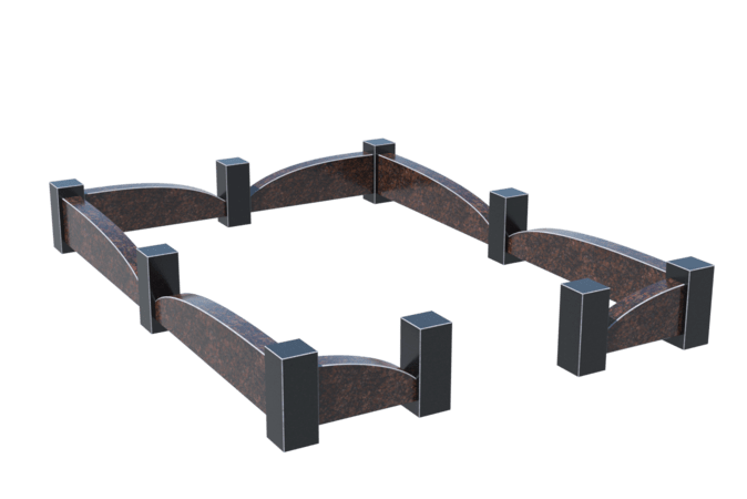 Цоколи на могилу в Октябрьске | Цоколь на могилу №0042