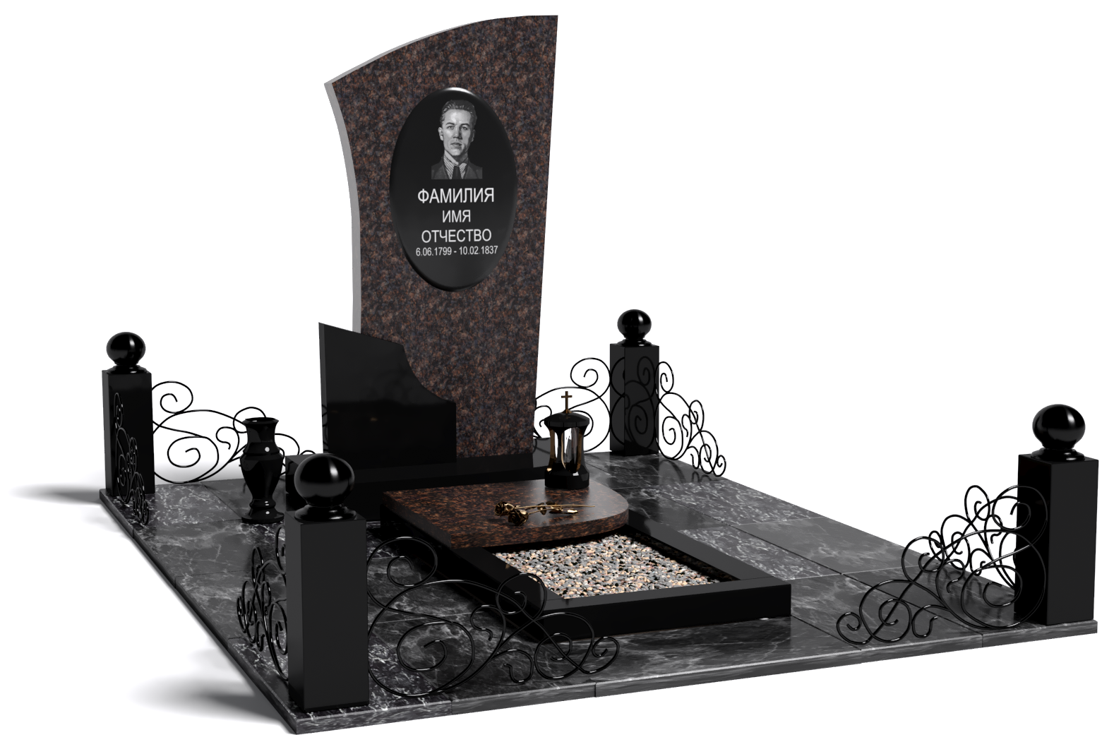 Одинарные мемориальные комплексы в Октябрьске | Мемориальный комплекс №12