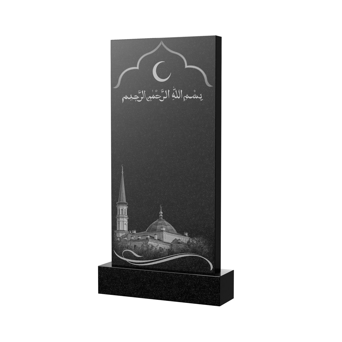 Художественное оформление памятника в Октябрьске | Художественное оформление на гранитную стелу, рисунок ВХО-037