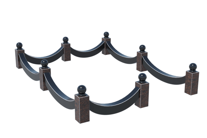 Цоколи на могилу в Октябрьске | Цоколь на могилу №0026