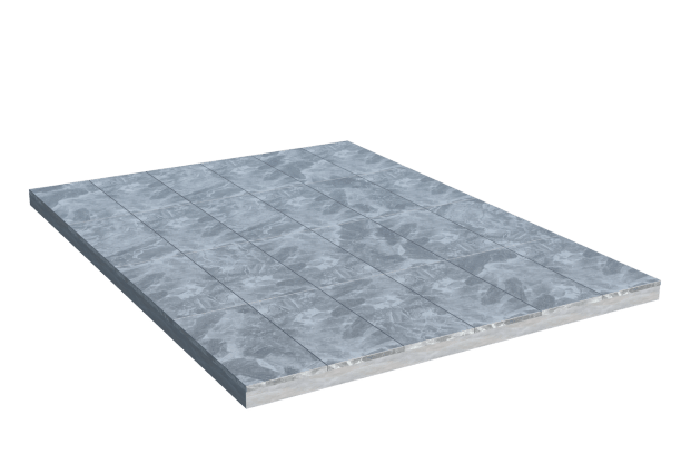 Площадки на могилу в Октябрьске | Площадка с мраморной облицовкой