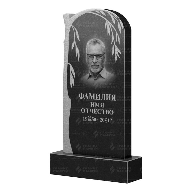 Памятники из гранита с деревом в Октябрьске | Гранитный памятник ФГ-090