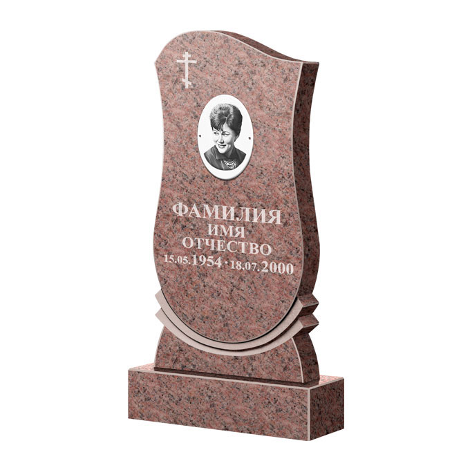 Гранитные памятники в Октябрьске | Памятник из гранита Розалия Pink ФГЦ-056