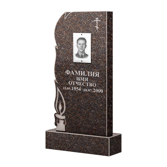 Памятники из цветного гранита в Октябрьске | Памятник из гранита Карел Brown ФГЦ-106