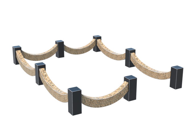 Цоколи на могилу в Октябрьске | Цоколь на могилу №0028