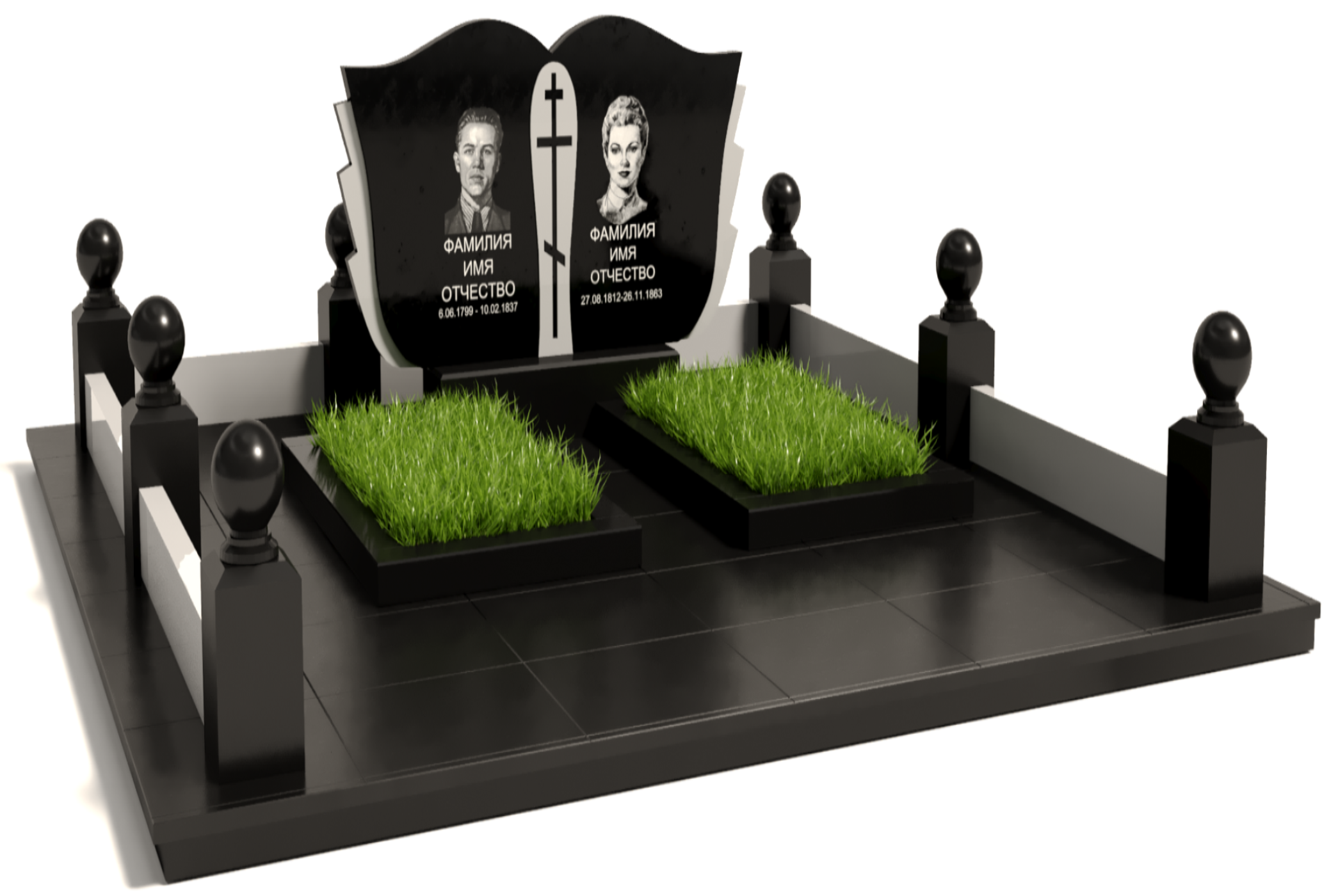 Двойные мемориальные комплексы в Октябрьске | Мемориальный комплекс №10