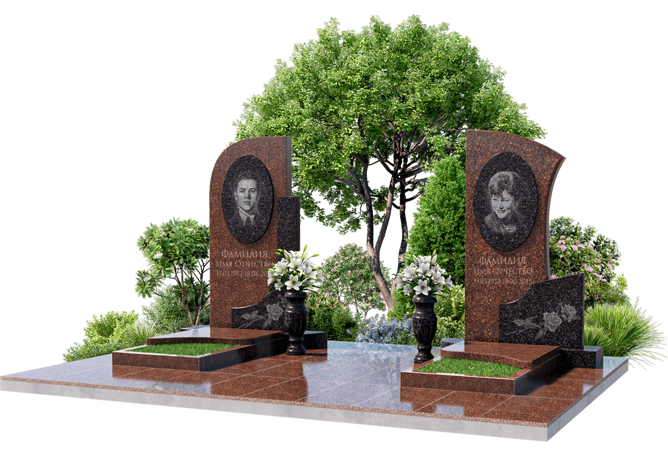 Уход и озеленение мест захоронений в Октябрьске