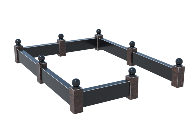 Цоколи на могилу в Октябрьске | Цоколь на могилу №0035