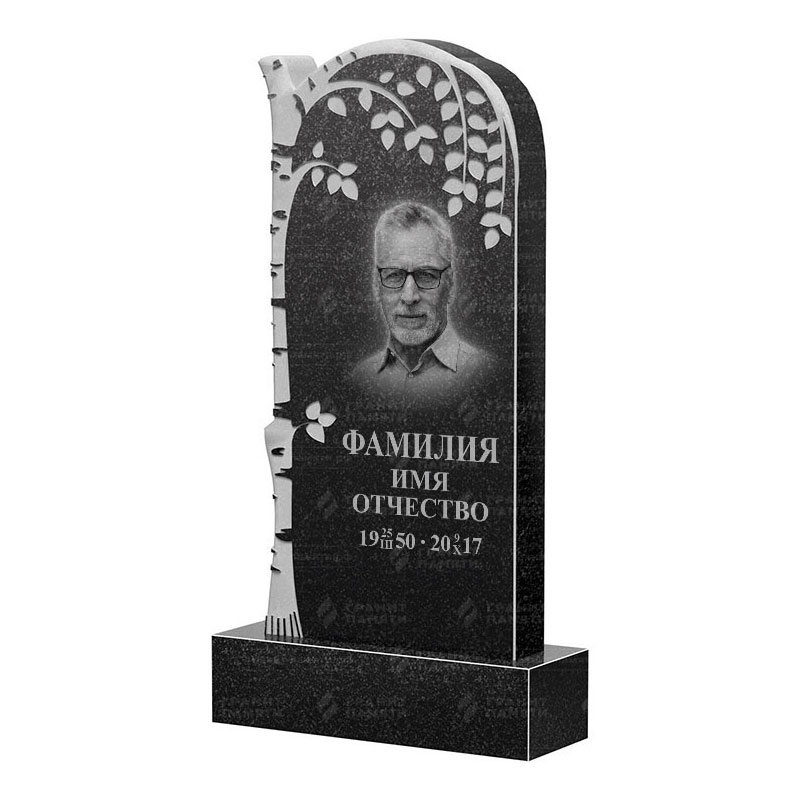 Памятники из гранита с деревом в Октябрьске | Гранитный памятник ФГ-091