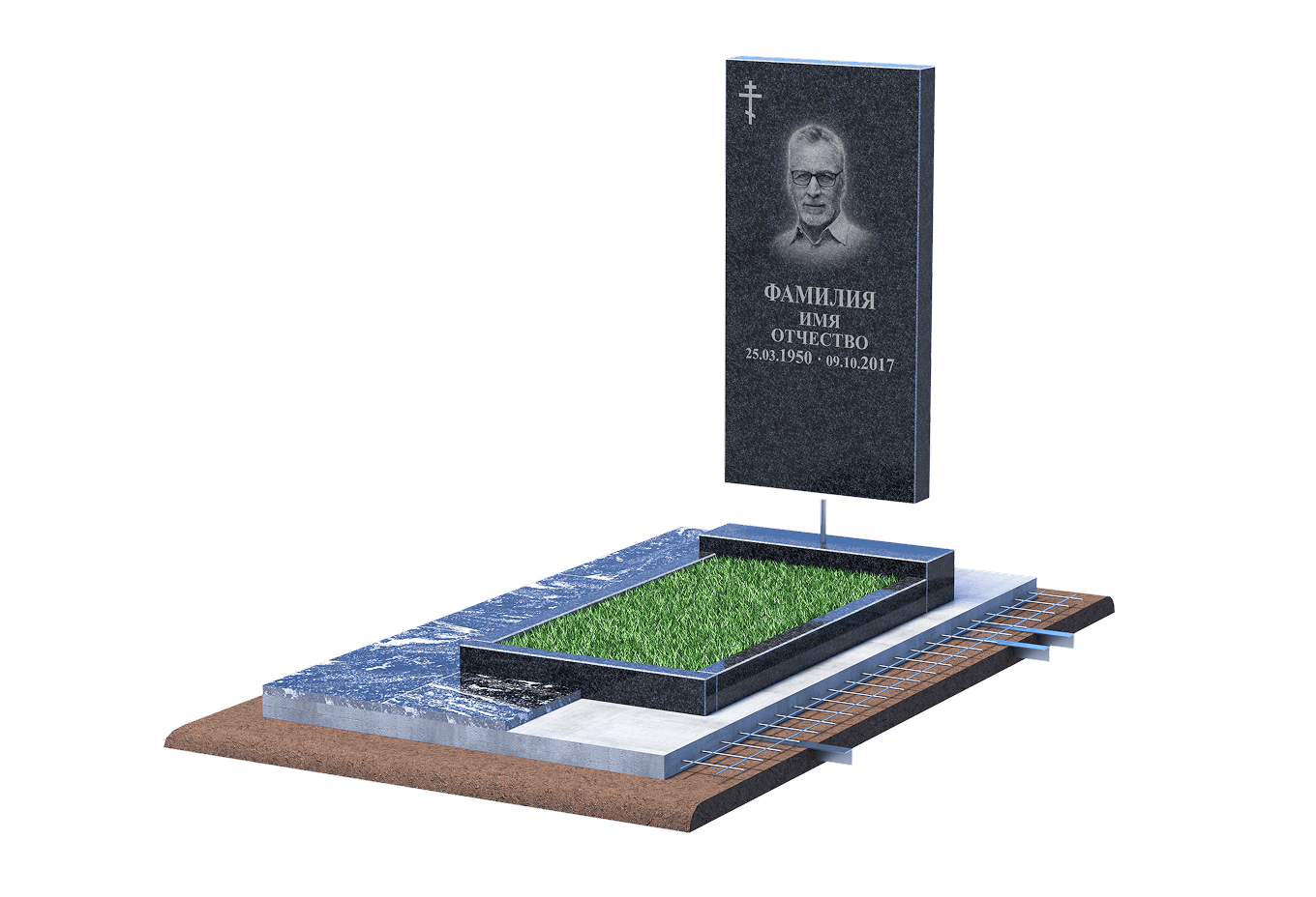 Установка памятника в Октябрьске