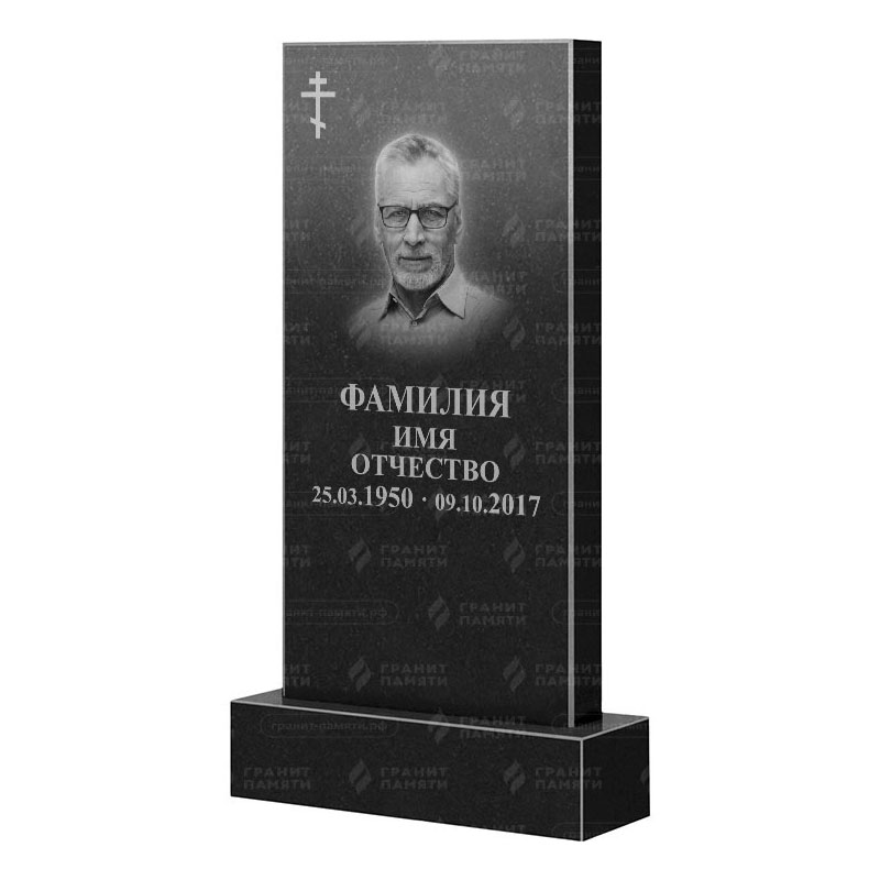 Памятники из гранита классические в Октябрьске | Гранитный памятник Прямой