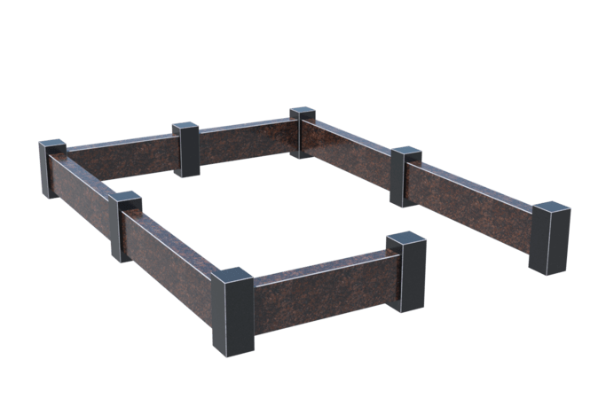 Цоколи на могилу в Октябрьске | Цоколь на могилу №0033