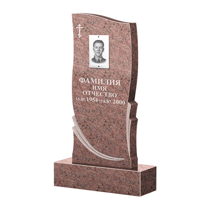 Гранитные памятники в Октябрьске | Памятник из гранита Розалия Pink ФГЦ-044