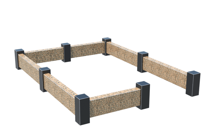 Цоколи на могилу в Октябрьске | Цоколь на могилу №0037