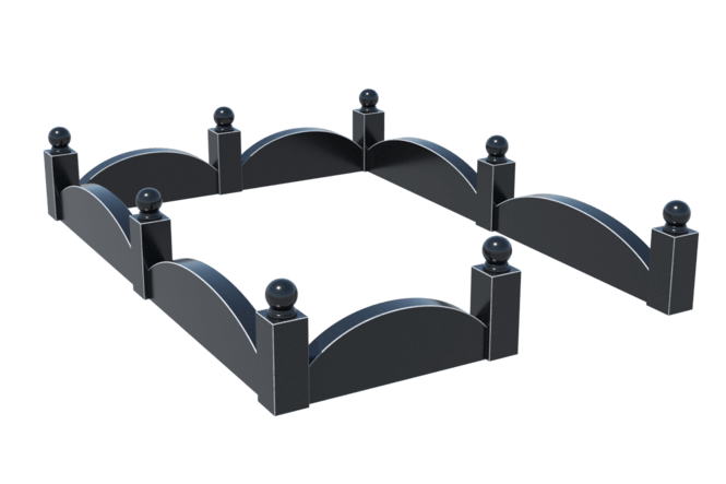 Цоколи на могилу в Октябрьске | Цоколь на могилу №0002