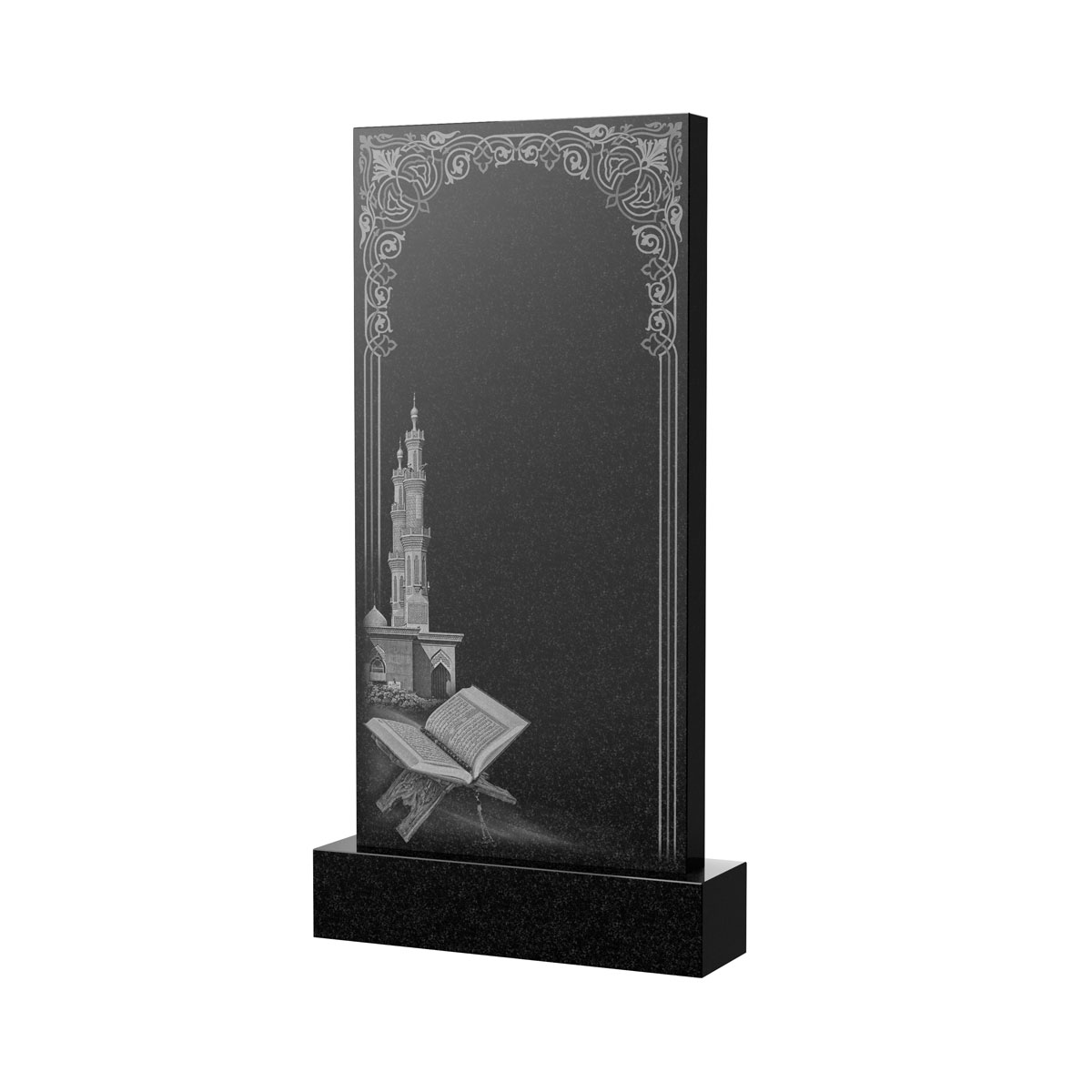 Художественное оформление памятника в Октябрьске | Художественное оформление на гранитную стелу, рисунок ВХО-039