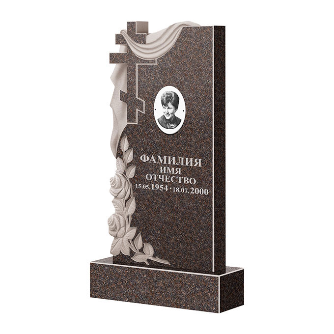 Гранитные памятники в Октябрьске | Памятник из гранита Карел Brown ФГЦ-189