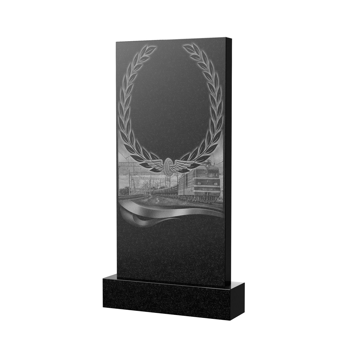 Художественное оформление памятника в Октябрьске | Художественное оформление на гранитную стелу, рисунок ВХО-054