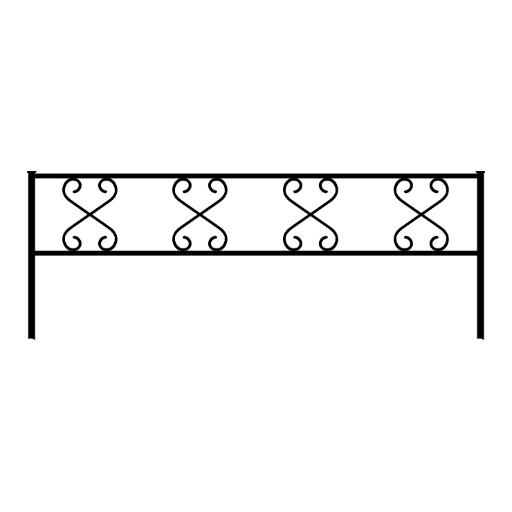 Металлические оградки, столы, скамейки в Октябрьске | Оградка №1