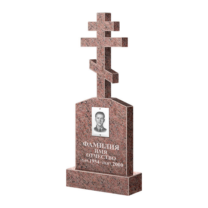 Гранитные памятники в Октябрьске | Памятник из гранита Розалия Pink ФГЦ-099