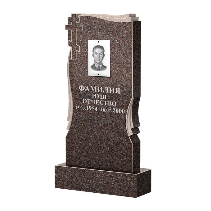 Гранитные памятники в Октябрьске | Памятник из гранита Карел Brown ФГЦ-185